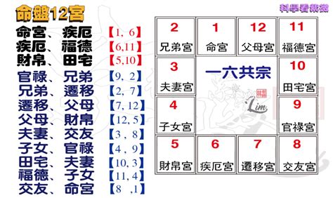 一六共宗|紫微斗數—宮位之間的「一六」共宗關係